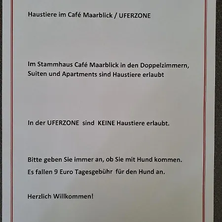 Hotel-ferienwohnungen Cafe Maarblick